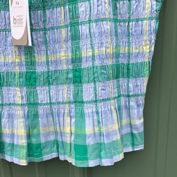 Women's Cotton Pullover Smocked Tank Top Shirt Size M - Picture 3 of 8